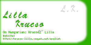 lilla krucso business card