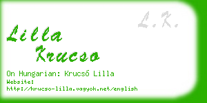 lilla krucso business card